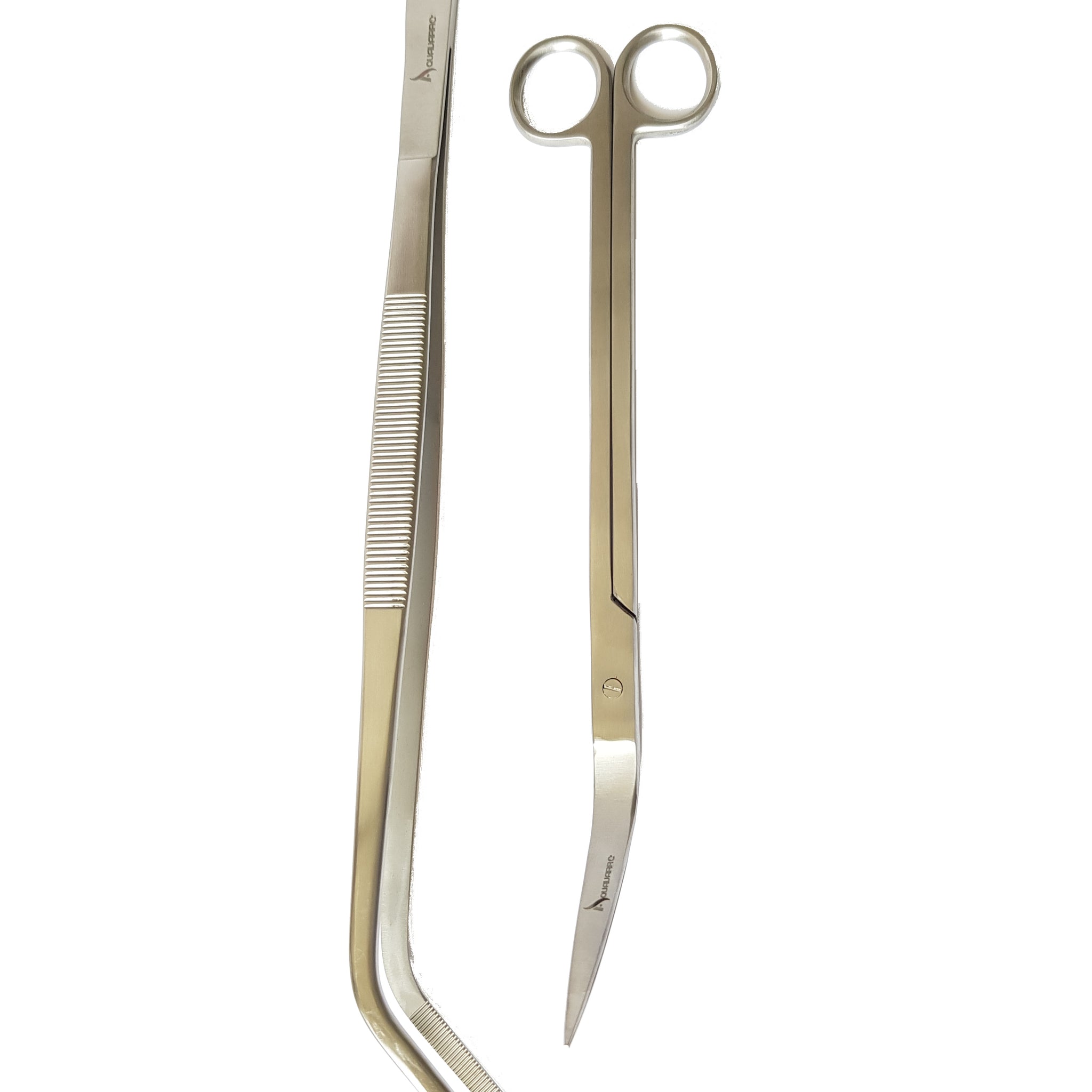 Aquvarro Curved Pinzette + Schere 25cm