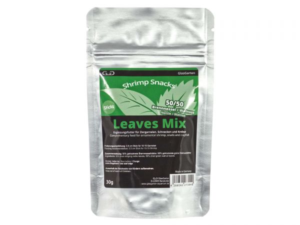 GlasGarten Shrimp Snacks Leaves Mix 30g